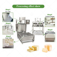 Machine à fabriquer et à cuire le fromage mozzarella en acier inoxydable, modèle compact, pour la transformation du fromage cottage