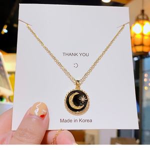 Collar de tenis de acero inoxidable al por mayor con colgante de circonita cúbica, gargantilla solitaria con diseño de flor, joyería de moda para mujer - Product Image 5