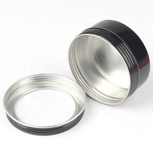 Мини-розовая металлическая алюминиевая банка жестяная коробка с прозрачным окном для перламутровых ногтей мощный блеск - Product Image 2