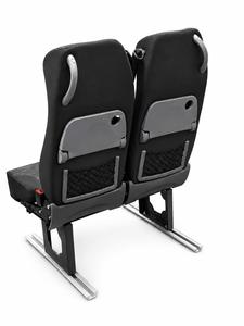 Asiento Doble Reclinable Universal para Minibús con Mesa Trasera y Bolsillo de Red para Furgoneta Sprinter - Product Image 1