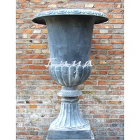 Pots de fleurs en fonte, pot d'extérieur très grand en métal, style romain, Empire, jardin, Patio, vente directe d'usine