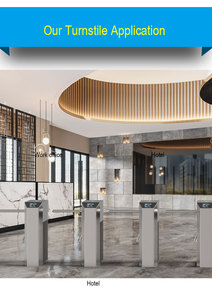 An Ninh Thông Minh Hơn Cổng Điện Tử Tripod Cửa Quay Cổng Cơ Chế Bật Phong Cách Cổng Qr Code Reader Truy Cập Cổng An Ninh - Product Image 3