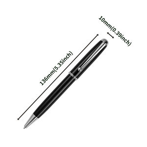 Cift promozionale inchiostro Gel di lusso in metallo torsione penna nera in acciaio penna a sfera personalizzabile Logo accettato penna da scrittura - Product Image 4