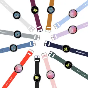 Correa de silicona para reloj inteligente Samsung Active 2, pulsera de liberación rápida de 22mm con estilo de moda
