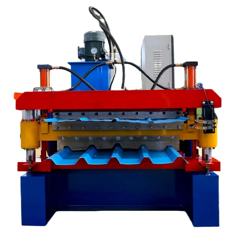 Rouleau entièrement automatique formant la tuile manuelle en métal faisant la machine