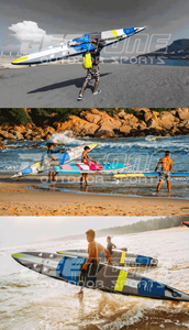 Geetone Nouveau Design 12'6 14 'Lake Green Color <span class=keywords><strong>SUP</strong></span> Planche à pagaie de course gonflable <span class=keywords><strong>14FT</strong></span> Fast Speed Striker <span class=keywords><strong>SUP</strong></span> - Product Image 4