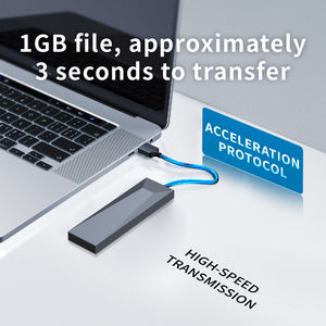 固态硬盘外壳m2 NVME <span class=keywords><strong>M</strong></span>键<span class=keywords><strong>M</strong></span> & B键固态硬盘盒C型USB 3.<span class=keywords><strong>2</strong></span> 20gbps外部硬盘驱动器外壳 - Product Image 2