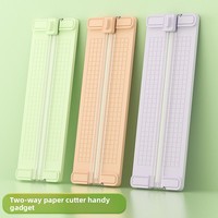 HAIJU HJ-0331 Cortador de Papel 4 en 1 de Plástico ABS, Recortadora Manual Compacta con Cuchilla de Alta Precisión, Precisión de 0.15 mm, Grosor de Corte de 0.6 mm
