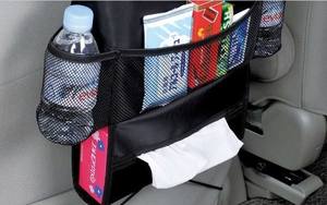 Custom Made Camo Forest Design Polyester <b>Car</b> Seat <b>Organizer</b> Cooler Bag with 300x400x75mm Size for Back Seat - Product Image 5