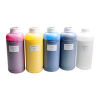 Tinta Pigmen DTF CMYKW 4+1 Warna Tinta Pigmen Film PET untuk Printer DTF Sublimasi Tinta Putih untuk Printer Inkjet