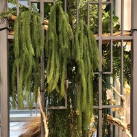 Plantes de fougère artificielles réalistes, fabriquées à la main; buisson de verdure synthétique en plastique pour