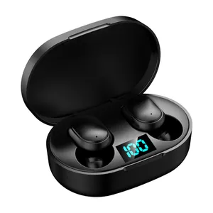 TWS E6S Fone Bluetooth Fones De Ouvido Sem Fio Display LED Ruído Cancelamento Earbuds com Microfone Sem Fio Bluetooth Headset