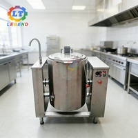Grote kookpot voor restaurants 100L-500L |   Elektrische/gasgestookte kantelpan met gelijkmatige verwarming
