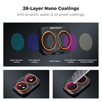 Juego de Filtros Híbridos ND y PL K&F Concept, Resistentes al Agua y a los Arañazos, 2 en 1, ND8/PL, ND16/PL, ND32/PL, ND64/PL, para DJI OSMO Pocket 4 Pro