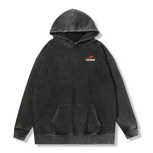 Survêtement personnalisé de qualité supérieure en molleton uni, décontracté, 100 % coton, coupe ample, avec <span class=keywords><strong>sweat</strong></span> à capuche oversize, modèle vierge - Product Image 5