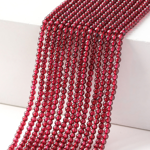 JD permata pabrik penjualan langsung <span class=keywords><strong>Garnet</strong></span> alami bulat kualitas tinggi manik-manik kecil Ideal untuk DIY membuat perhiasan - Product Image 2