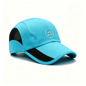 Gorra de Béisbol de Lona de Secado Rápido con Logotipo Bordado Personalizado, 4 Paneles, Transpirable, para Deportes al Aire Libre, Protección Solar, Ajustable, de Poliéster, para Correr - Product Image 5