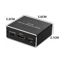 HD MI + 3.5 Séparateur audio 4K Fibre spdif décodeur audio/vidéo 5.1 Convertisseur de décodage