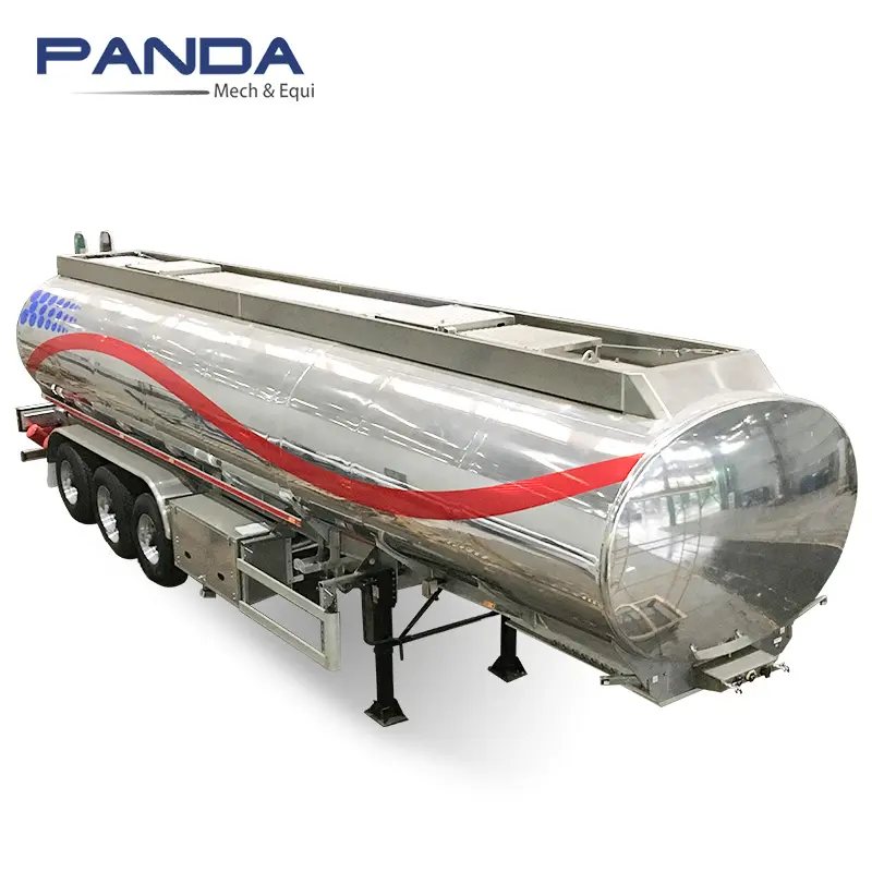 Fabricantes 42000 L aleación de aluminio redondo petrolero transportador tanque de combustible semirremolque para la venta Arabia Saudita