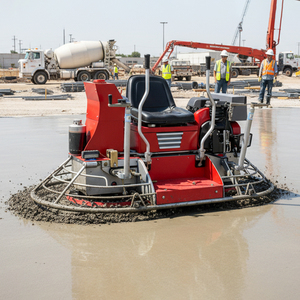 1000mm 1200mm Benzinli Çift Güçlü Beton Mala Makinesi Helikopter Tipi Binilebilir Güçlü Mala Motorlu Pompa ile - Product Image 6