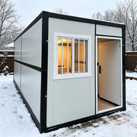 Casa Contenedor Prefabricada Desmontable de 10 pies x 20 pies con Ventana de Seguridad, Unidad de Vivienda en Contenedor Prefabricado Resistente a la Humedad