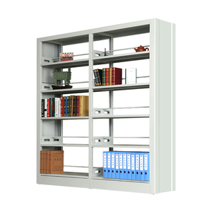 Estantería moderna de acero para libros, mueble de metal con andamio, de cuero - Product Image 3