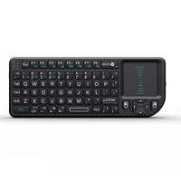 Télécommande Air Mouse sans fil RII X1 2,4 GHz avec clavier rétroéclairé pour Android Mini PC TV Box
