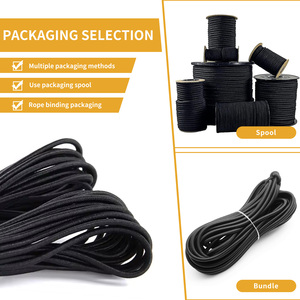 1Mm 2Mm 2.5Mm 3Mm 4Mm 5Mm Bungee Dây Mạnh Mẽ Cuộn Đầy Màu Sắc Sốc Cao Su Dây Căng Ratex Đen Vòng Đàn Hồi Dây - Product Image 5