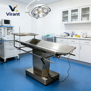 Mesa de Operaciones Eléctrica Veterinaria con Elevador de Tijera y Bandeja de Instrumentos Integrada para Cirugía Animal - Product Image 2