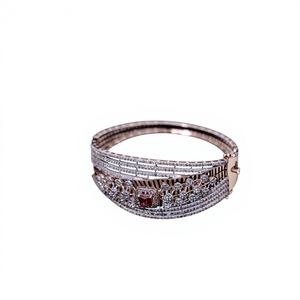 Brazalete de Diamantes Cultivados en Laboratorio de Lujo, Corte Ovalado de 10.74CT, EF VS, Oro Rosa de 14K, Certificado IGI, Chapado en Rodio, para Mujer - Product Image 1