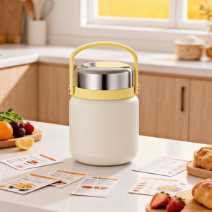 YATAI Nouveau produit, marmite <span class=keywords><strong>isotherme</strong></span> en acier inoxydable 316, couleur personnalisable, 650 ml avec poignée pour les enfants à l'école - Product Image 2