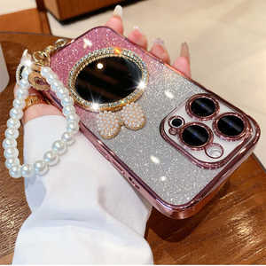 Nouvelle mode filles <span class=keywords><strong>coque</strong></span> de téléphone pour <span class=keywords><strong>iPhone</strong></span> <span class=keywords><strong>13</strong></span> 14 15 pro max <span class=keywords><strong>avec</strong></span> film d'objectif miroir créatif transparent protection brillance bling shell - Product Image 5
