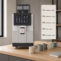 Mesin Kopi Otomatis Autotronix S900 Bean to Cup 500 Cangkir Per Hari Rendah Kebisingan Ideal untuk Kantor Layanan Mandiri