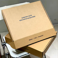 Cajas de Cartón Kraft Biodegradables Personalizadas con Materiales Reciclados, Impresión de Logotipo, Embalaje Ecológico Reutilizable con Forro de Esponja