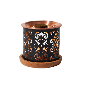 Quemador de Incienso de Latón, Diseño Moderno, Portátil, Estilo Árabe de Oriente Medio, Quemador de Incienso de Metal - Product Image 1