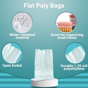 Bolsas de Almacenamiento de Polietileno Transparente, Rectangulares de 7 x 14, con Abertura Superior, para Organizar Alimentos en la Cocina, Multiusos - Product Image 5