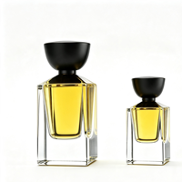 Flacon pulvérisateur carré en verre transparent, très demandé, pour parfums, échantillons de soins de la peau et emballages cosmétiques de voyage