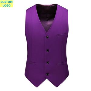 Abito da <span class=keywords><strong>uomo</strong></span> 6XL gilet classico alla moda per abito Casual formale gilet da sposa Plus Size Slim gilet - Product Image 3