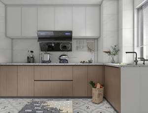 Venta al por mayor gabinetes de cocina modernos personalizados gabinetes de cocina modulares de madera montados en la pared para Villa buen precio - Product Image 2