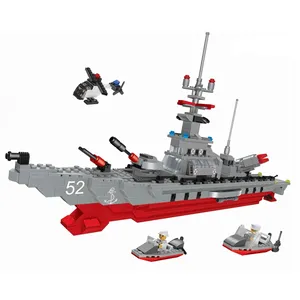 Hot Koop Shipborne Slagschip Model Speelgoed Abs Baksteen 3D Kinderen Speelgoed Bouwsteen