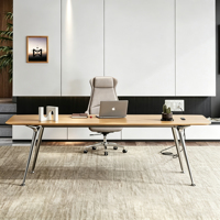 Bureau de direction au design minimaliste moderne à prix d'usine, mobilier de bureau robuste, bureau de direction simple et élégant