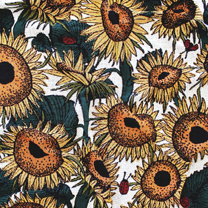 Couverture tissée de tapisserie de tournesols et de coccinelles de style bohème à motifs floraux multicolores à bas <span class=keywords><strong>prix</strong></span> - Product Image 5