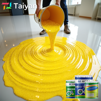 Peinture marbrée Effet pierre de sable coloré époxy Revêtement de sol époxy Peinture de sol auto-nivelante pour sol époxy
