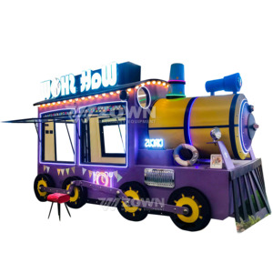 Cartoon-style Food Cart Stylish Outer Design Food Cart Mobile Beverage <b>Trailer</b> for Milk Tea Coffee Dessert Sale - Product Image 1