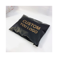 Sacs en plastique de conception de Logo imprimé personnalisé pour vêtements t-shirt sacs en plastique imperméables sacs en plastique noirs
