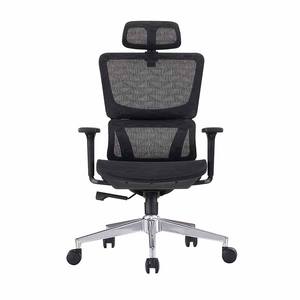 Silla de Oficina Ergonómica Moderna de Malla con Respaldo Alto, Reposacabezas Ajustable, Base de Aleación de Aluminio y Asiento Giratorio al por Mayor - Product Image 2