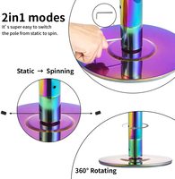 Poteau de fitness pour danse Stripper Dancing Pole Exercise Dance Bar Colorful