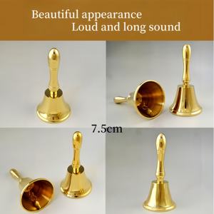 Franse Handgeschudde Bellen, Koperen Klokken Voor Kerstbestelling En Schotelbezorging Religieuze Rituele Bel - Product Image 3