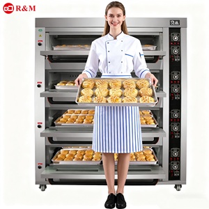Four à boulangerie professionnel <span class=keywords><strong>libanais</strong></span> 110 V à gaz, grande capacité, triple, électronique numérique, pour boulangerie et pizza - Product Image 1