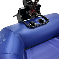 Bateau pneumatique gonflable léger et durable en PVC, monoplace, haute vitesse, pour sports nautiques, pliable, pour sauvetage d'urgence et dérive